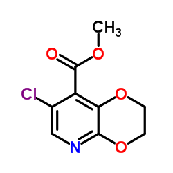 Methyl 7-chloro-2,3-dihydro[1,4]dioxino[2,3-b]pyridine-8-carboxylate结构式