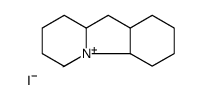 5-methyl-1,2,3,4,4a,6,7,8,9,9a,10,10a-dodecahydropyrido[1,2-a]indol-5-ium,iodide Structure