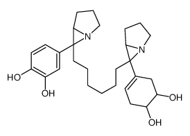 4-[6-[6-[6-(4,5-dihydroxycyclohexen-1-yl)-5-azabicyclo[3.1.0]hexan-6-yl]hexyl]-5-azabicyclo[3.1.0]hexan-6-yl]benzene-1,2-diol Structure