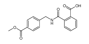 2-({[4-(methoxycarbonyl)phenyl]methyl}carbamoyl)benzoic acid Structure