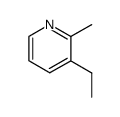 2-methyl-3-ethyl-pyridine结构式