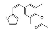 [2-methyl-4-[(E)-2-thiophen-2-ylethenyl]phenyl] propanoate structure