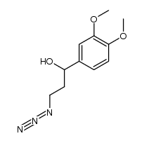 3-azido-1-(3,4-dimethoxyphenyl)propan-1-ol Structure