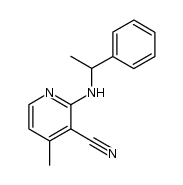 (+/-)-4-Methyl-2-(1-phenylethylamino)nicotinonitril结构式