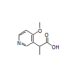 2-(4-Methoxypyridin-3-yl)propanoic Acid Structure