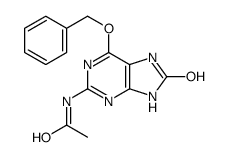 N-(8-oxo-6-phenylmethoxy-7,9-dihydropurin-2-yl)acetamide Structure