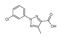 2-(3-CHLOROPHENYL)-5-METHYL-2H-1,2,3-TRIAZOLE-4-CARBOXYLIC ACID structure