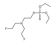 N-(2-diethoxyphosphinothioylsulfanylethyl)-2-fluoro-N-(2-fluoroethyl)ethanamine结构式