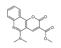 methyl 5-(dimethylamino)-2-oxopyrano[3,2-c]quinoline-3-carboxylate Structure