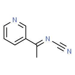 Cyanamide, [1-(3-pyridinyl)ethylidene]- (9CI)结构式