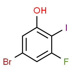 5-Bromo-3-fluoro-2-iodophenol Structure