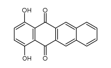 1,4-Dihydroxy-5,12-naphthacenequinone Structure