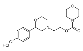 2-[2-(4-chlorophenyl)morpholin-4-yl]ethyl morpholine-4-carboxylate hyd rochloride structure