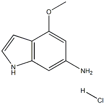 4-Methoxy-1H-indol-6-ylamine hydrochloride Structure