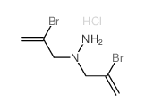 1,1-bis(2-bromoprop-2-enyl)hydrazine structure