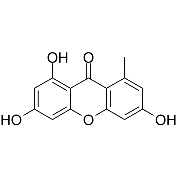 Norlichexanthone Structure