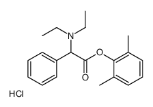 [2-(2,6-dimethylphenoxy)-2-oxo-1-phenylethyl]-diethylazanium,chloride Structure