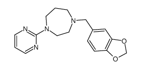 2-(Hexahydro-4-piperonyl-1H-1,4-diazepin-1-yl)pyrimidine structure