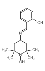 1-Piperidinyloxy,4-[[(2-hydroxyphenyl)methylene]amino]-2,2,6,6-tetramethyl- Structure