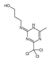 3-[[4-methyl-6-(trichloromethyl)-1,3,5-triazin-2-yl]amino]propan-1-ol结构式