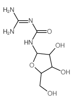 1-(diaminomethylidene)-3-[(2R,3R,4R,5R)-3,4-dihydroxy-5-(hydroxymethyl)oxolan-2-yl]urea picture