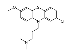 2-Chloro-7-methoxy-N,N-dimethyl-10H-phenothiazine-10-propan-1-amine Structure