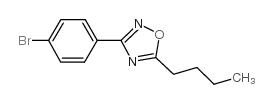 3-(4-溴苯基)-5-丁基-1,2,4-噁二唑结构式