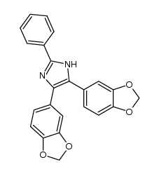 4,5-bis-benzo[1,3]dioxol-5-yl-2-phenyl-1H-imidazole Structure