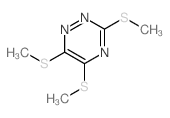 1,2,4-Triazine,3,5,6-tris(methylthio)- Structure