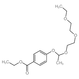 ethyl 4-[1-[2-(2-ethoxyethoxy)ethoxy]ethoxy]benzoate structure