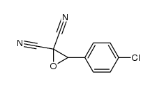 3-(4-chlorophenyl)oxirane-2,2-dicarbonitrile Structure