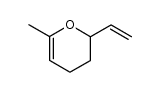 2-ethenyl-2,3-dihydro-6-methylpyran结构式