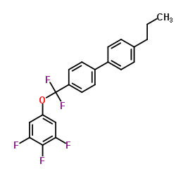 3,5-二氟-4-[(3,4,5-三氟苯基)二氟甲氧基]-4'-丙基联苯结构式