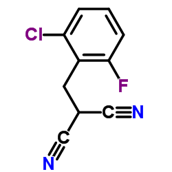 2-(2-CHLORO-6-FLUOROBENZYL)MALONONITRILE结构式