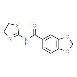 1,3-Benzodioxole-5-carboxamide,N-(4,5-dihydro-2-thiazolyl)-(9CI) Structure