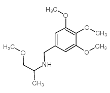 1-methoxy-N-[(3,4,5-trimethoxyphenyl)methyl]propan-2-amine structure