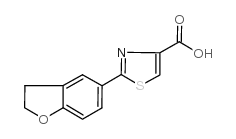 2-(2,3-dihydro-1-benzofuran-5-yl)-1,3-thiazole-4-carboxylic acid Structure