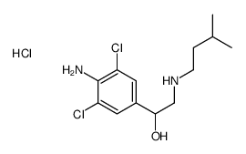 1-(4-amino-3,5-dichlorophenyl)-2-(3-methylbutylamino)ethanol,hydrochloride Structure