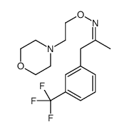 1-[m-(Trifluoromethyl)phenyl]-2-propanone O-(2-morpholinoethyl)oxime structure