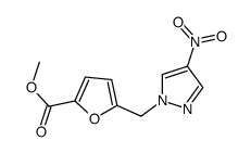 Methyl 5-[(4-nitro-1H-pyrazol-1-yl)methyl]-2-furoate Structure