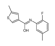 N-(2-Fluoro-5-methylphenyl)-5-methyl-3-thiophenecarboxamide Structure