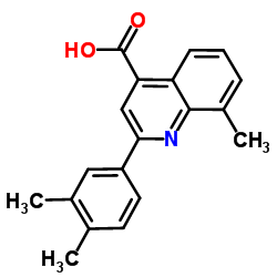 2-(3,4-Dimethylphenyl)-8-methyl-4-quinolinecarboxylic acid结构式