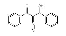 2-diazo-3-hydroxy-1,3-diphenylpropanone结构式