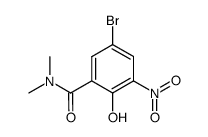 5-bromo-2-hydroxy-3-nitro-N,N-dimethylbenzamide Structure