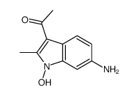 1-(6-amino-1-hydroxy-2-methylindol-3-yl)ethanone结构式