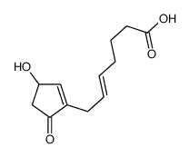 7-(3-hydroxy-5-oxocyclopenten-1-yl)hept-5-enoic acid Structure