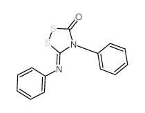 4-Phenyl-5-(phenylimino)-1,2,4-dithiazolidin-3-one Structure