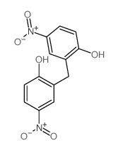 2-[(2-hydroxy-5-nitro-phenyl)methyl]-4-nitro-phenol结构式