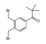 1-[3,4-bis(bromomethyl)phenyl]-2,2-dimethylpropan-1-one结构式