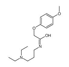 N-[3-(diethylamino)propyl]-2-(4-methoxyphenoxy)acetamide结构式